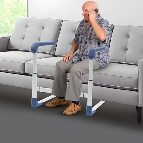 Aide au lever pour canapé, lit et toilette — Support réglable en acier pour seniors (150 kg)