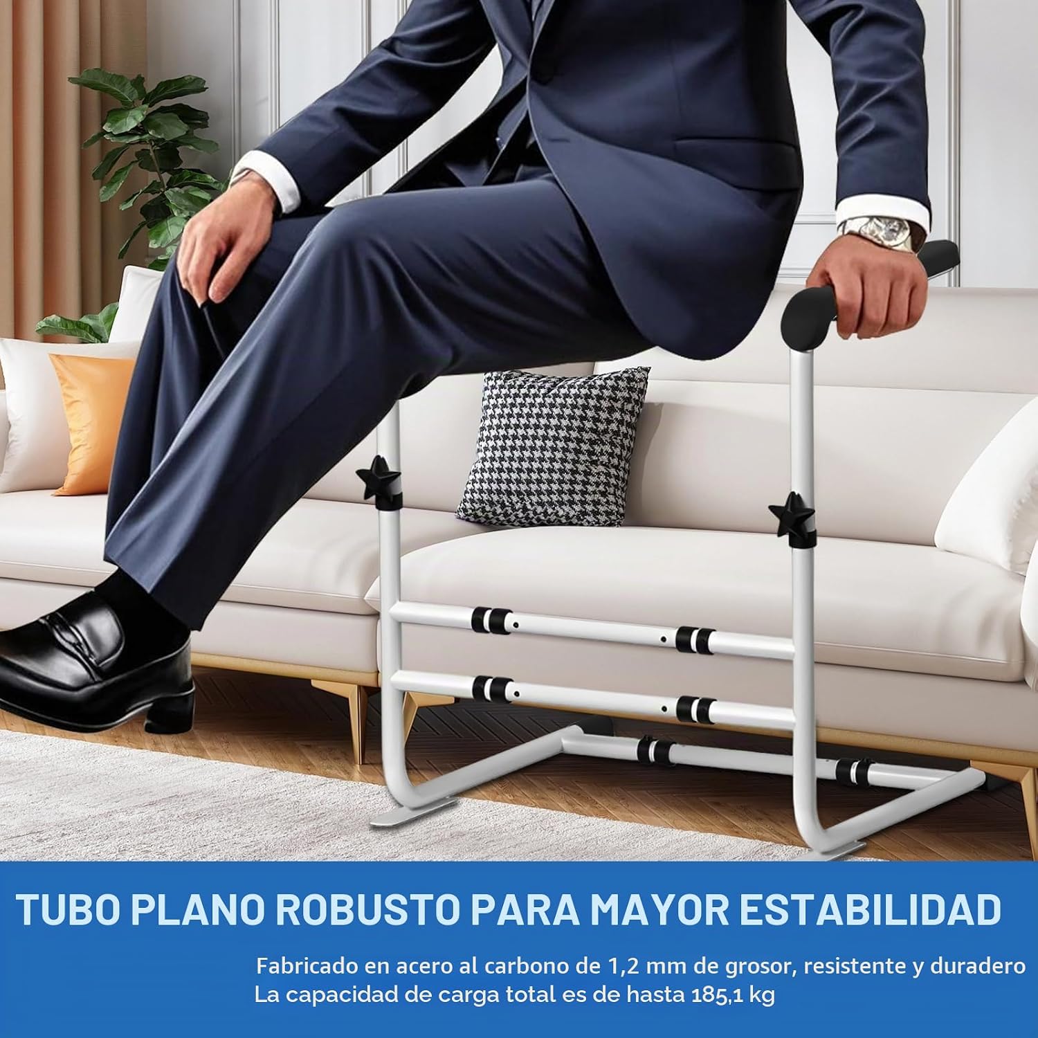 Aide pour se lever du canape — Support de relevage reglable pour seniors et personnes a mobilite reduite