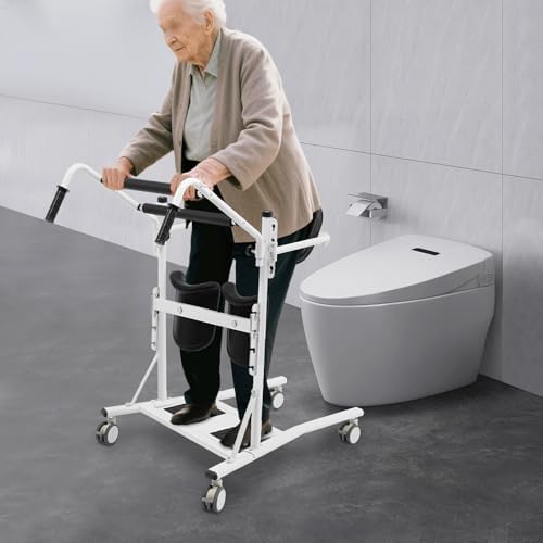Aide au transfert patient — Chaise de transfert assis-debout 120 kg avec roulettes 360