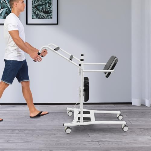 Aide au transfert patient — Chaise de transfert assis-debout 120 kg avec roulettes 360