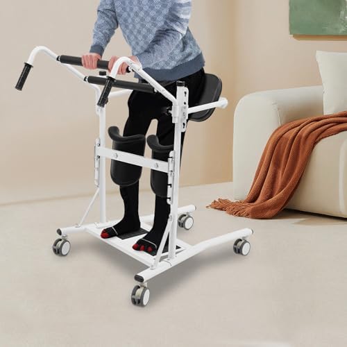 Aide au transfert patient — Chaise de transfert assis-debout 120 kg avec roulettes 360