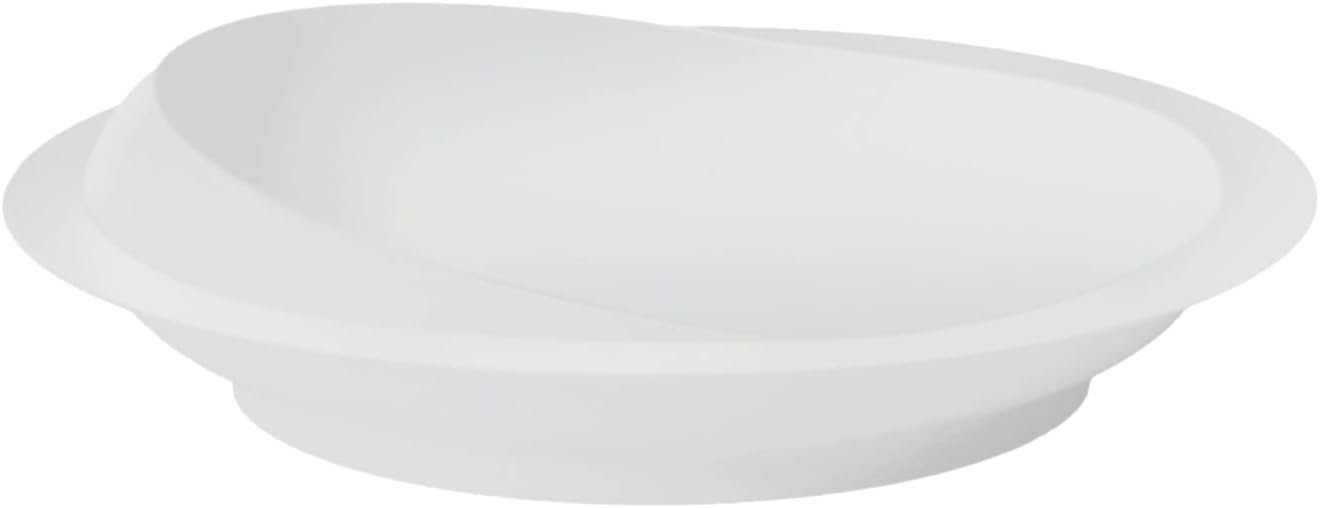 Assiette ergonomique à rebord incliné — Manger avec une seule main sans effort