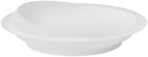 Assiette ergonomique à rebord incliné — Manger avec une seule main sans effort