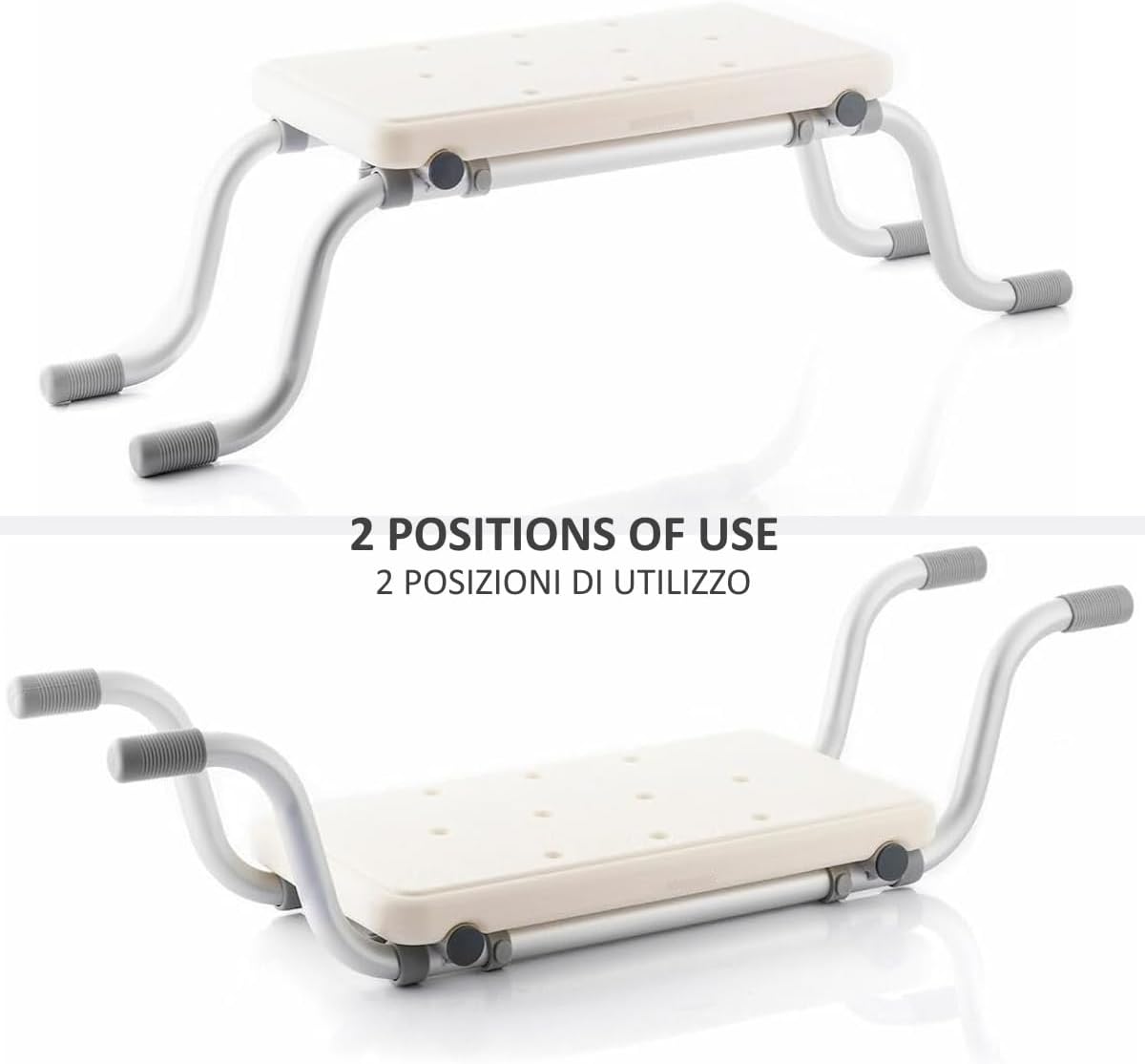 Adjustable Bath Seat 74-85cm — Shower Stool for Elderly and Mobility-Impaired