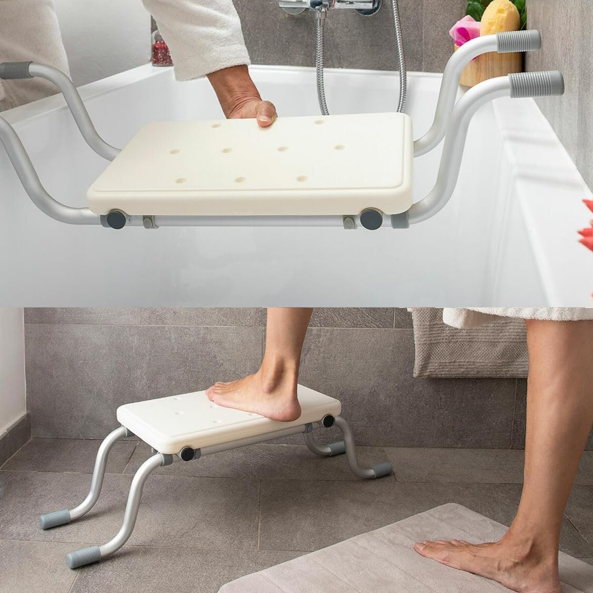 Adjustable Bath Seat 74-85cm — Shower Stool for Elderly and Mobility-Impaired