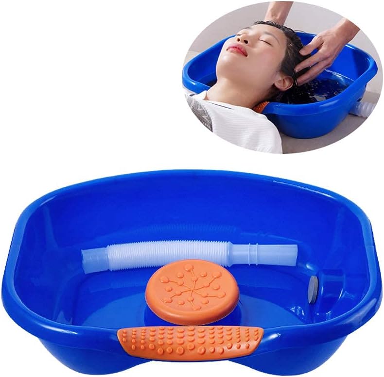 Bassin de shampoing gonflable pour lit — Lave-tete confortable sans transfert