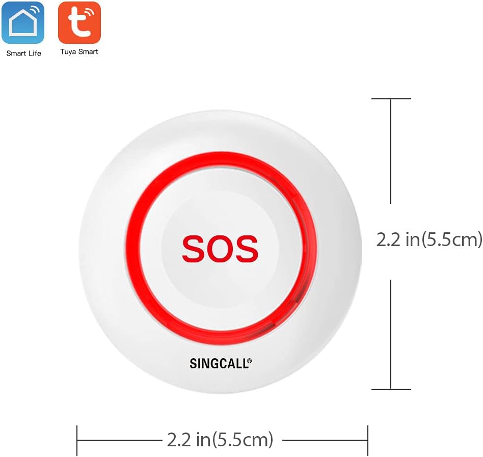 Bouton d&rsquo;alarme SOS connecte WiFi — Systeme d&rsquo;appel d&rsquo;urgence pour seniors et personnes isolees