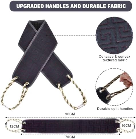 Exfoliating Back Scrubber with Handles – Effortless Washing for Limited Shoulder Mobility