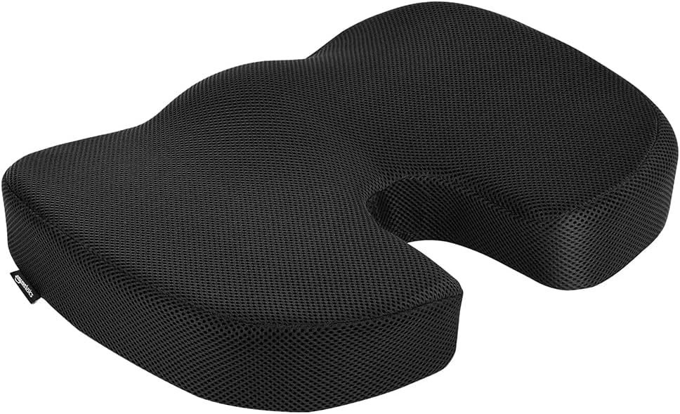 Cojin asiento Amazon Basics viscoelastico – Confort oficina 45x36x7cm
