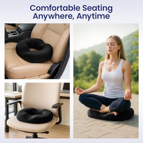 Cuscino ad anello memory foam – Sollievo coccige e perineo