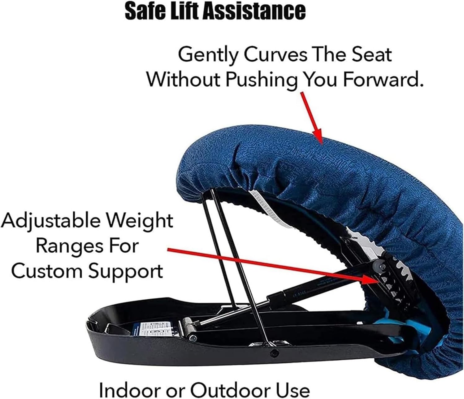 Coussin élévateur électrique portable — Aide au lever pour seniors jusqu&rsquo;à 150 kg avec télécommande