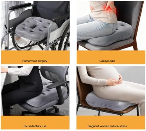 Coussin de siege gonflable portable — Confort adapte seniors et personnes a mobilite reduite