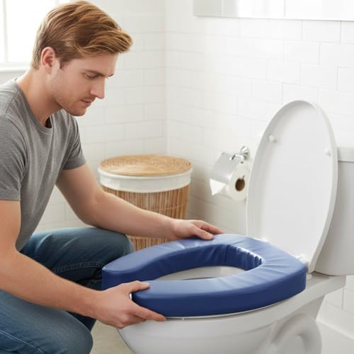 Cojin elevador de inodoro de espuma – Elevacion suave para mayores y post-operatorio