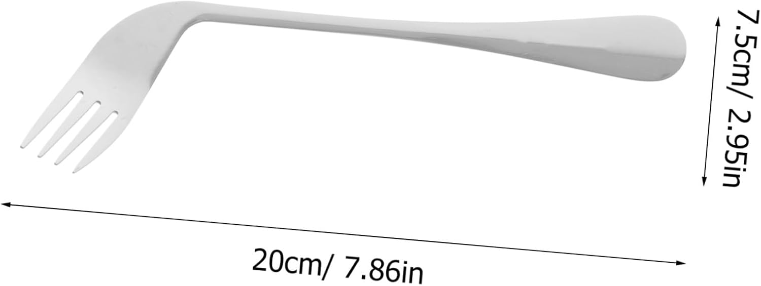 Couverts ergonomiques courbes — Set fourchette et cuillere adaptees arthrose et Parkinson