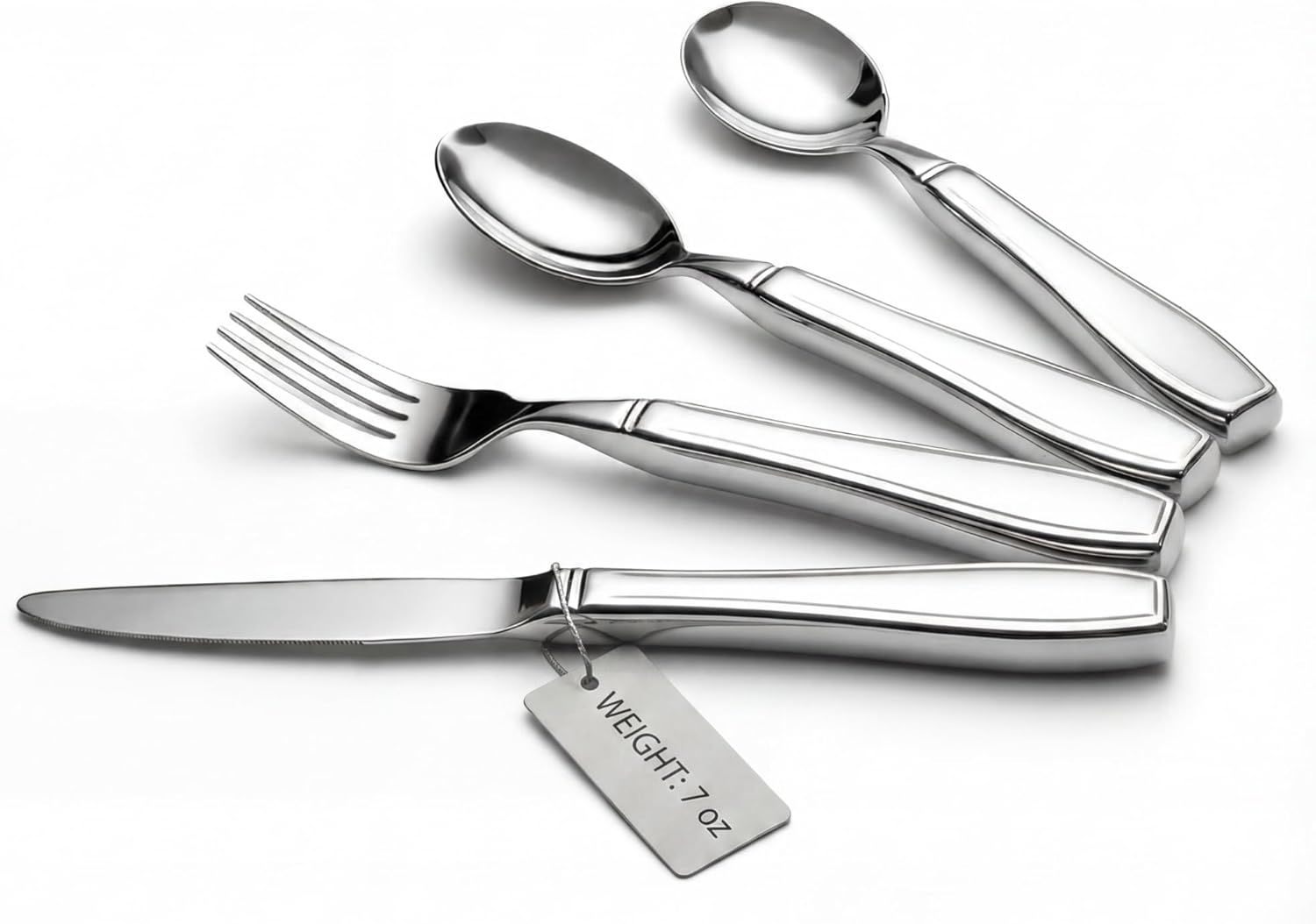 Couverts lestés anti-tremblements — Set 4 pièces pour Parkinson et arthrose