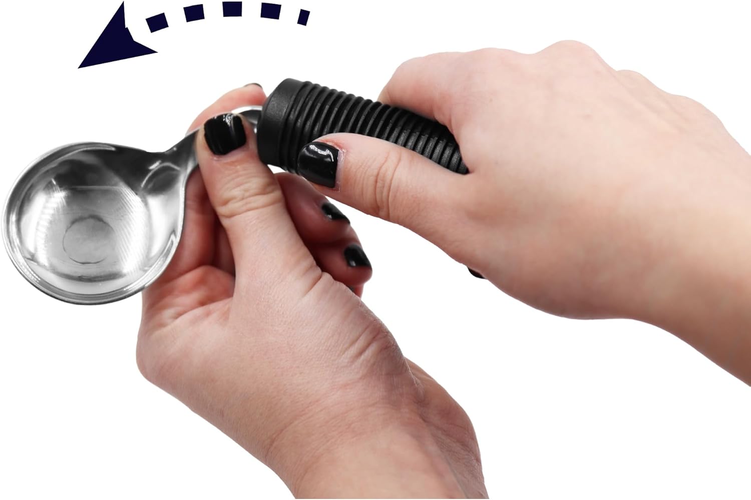 Cuillere adaptee avec velcro — Couvert ergonomique pour Parkinson, arthrose et tremblements