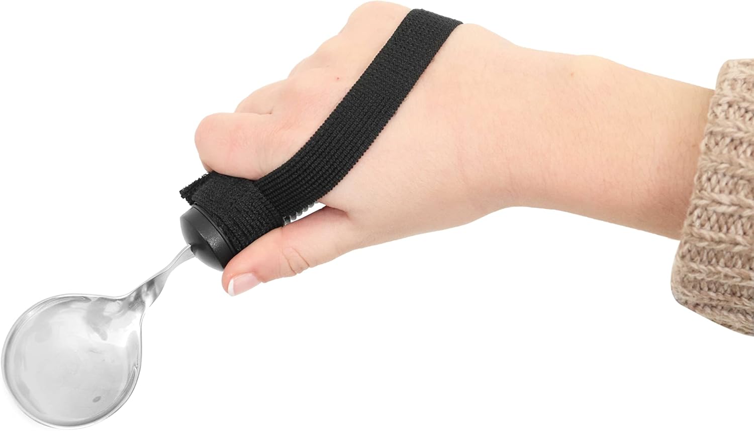 Cuillère adaptée KMINA — Coudée pour Parkinson, dysphagie et troubles de la préhension