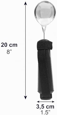 Cuillère adaptée KMINA — Coudée pour Parkinson, dysphagie et troubles de la préhension
