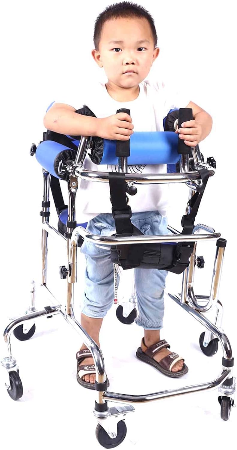 Deambulateur vertical enfant — Aide a la marche pour paralysie cerebrale et handicap moteur