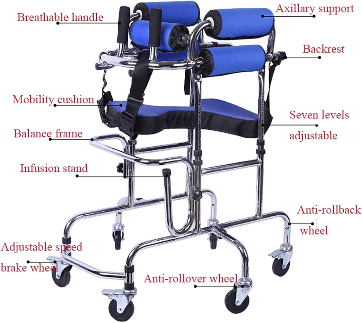 Deambulateur vertical enfant — Aide a la marche pour paralysie cerebrale et handicap moteur
