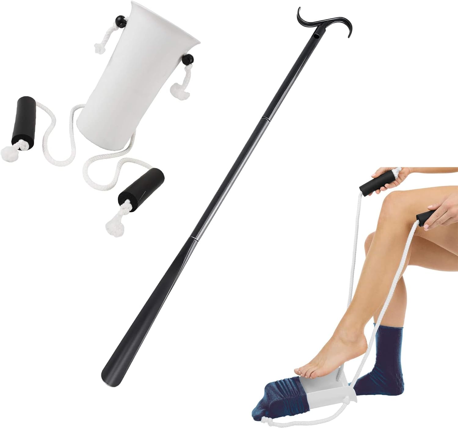 Enfile-chaussettes ergonomique – Aide a l&rsquo;habillage pour seniors, arthrose et femmes enceintes