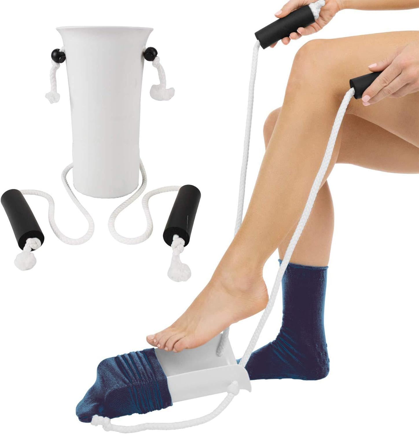 Enfile-chaussettes ergonomique – Aide a l&rsquo;habillage pour seniors, arthrose et femmes enceintes