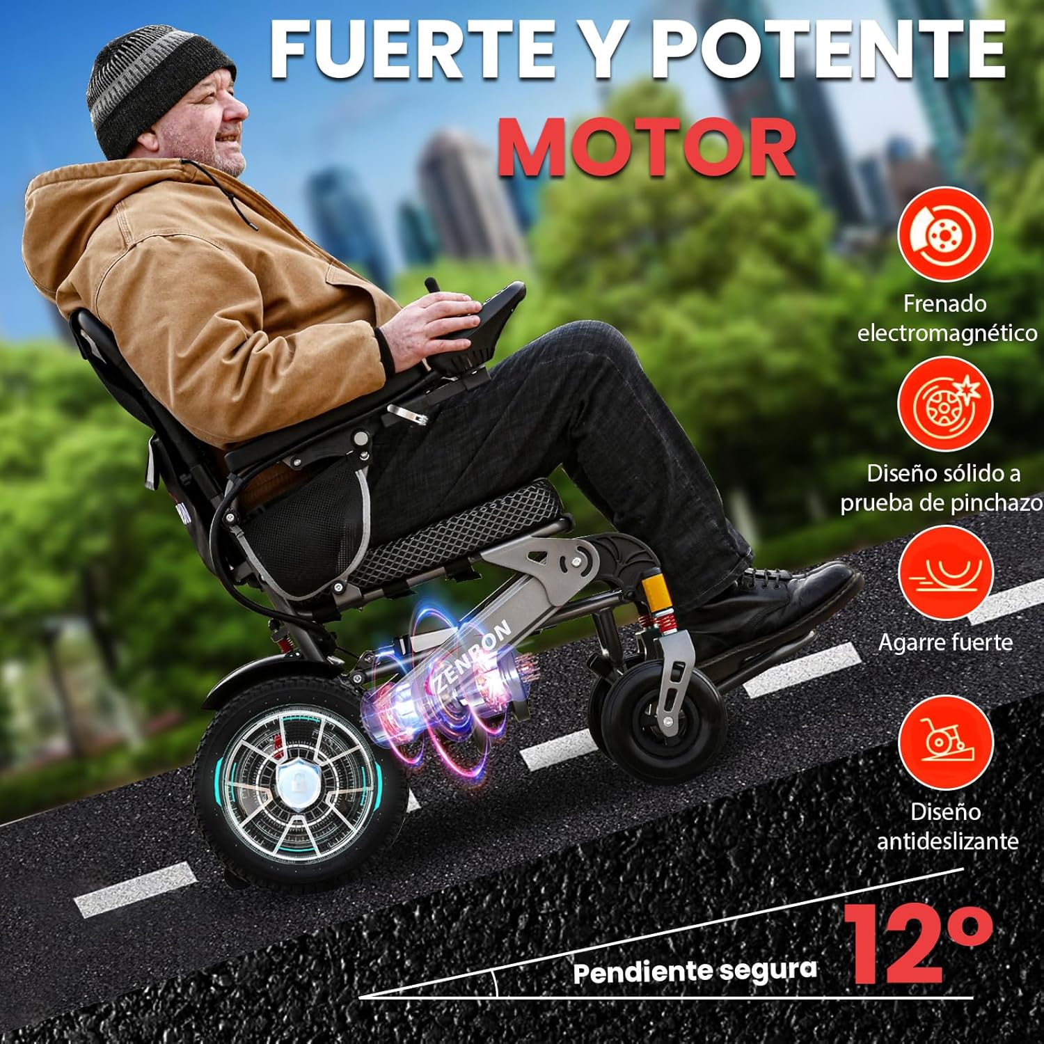 Automatic Folding Electric Wheelchair — Independence for Seniors and Disabled