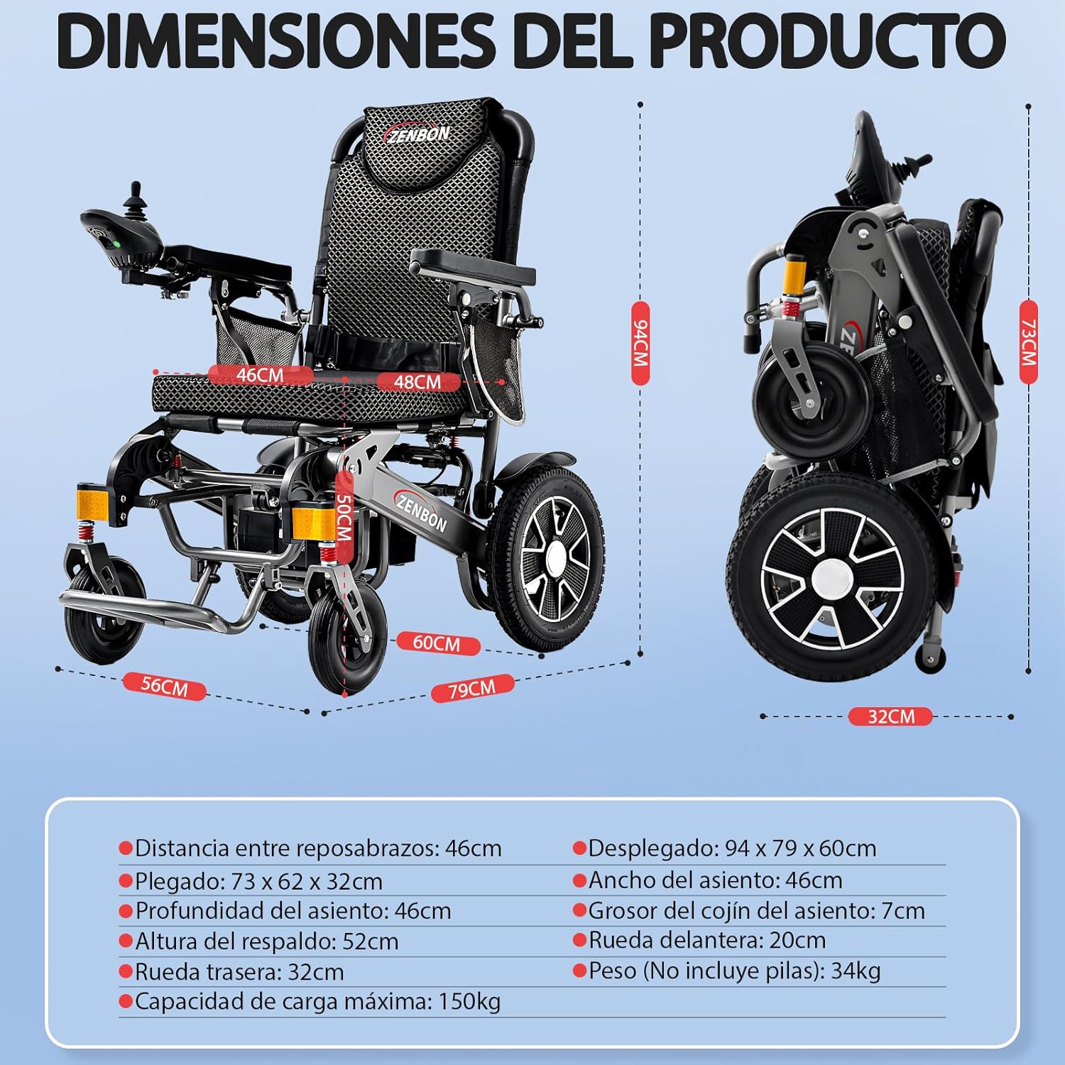 Automatic Folding Electric Wheelchair — Independence for Seniors and Disabled