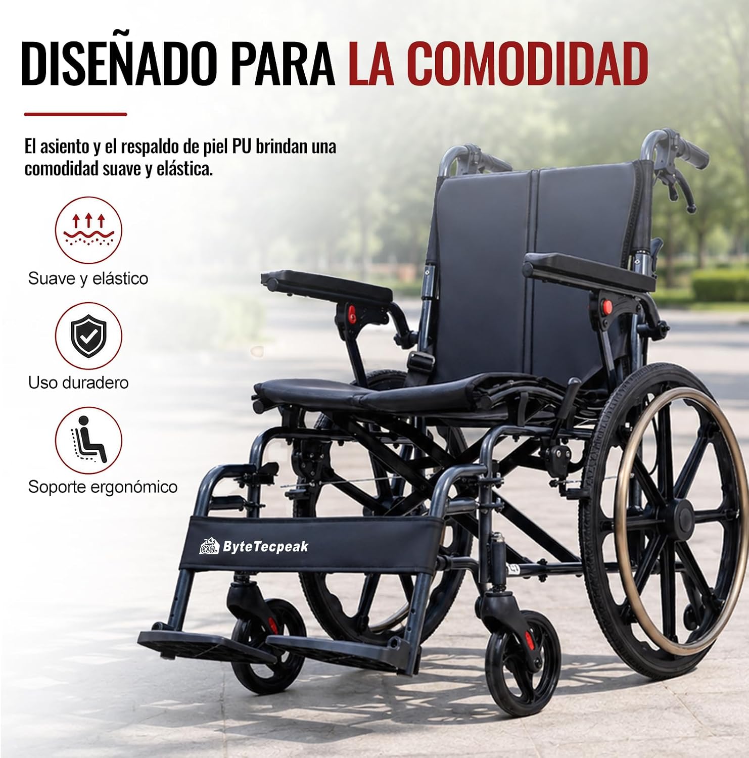 Fauteuil roulant pliable ultra-leger 11 kg — Autonomie et confort pour seniors et personnes a mobilite reduite