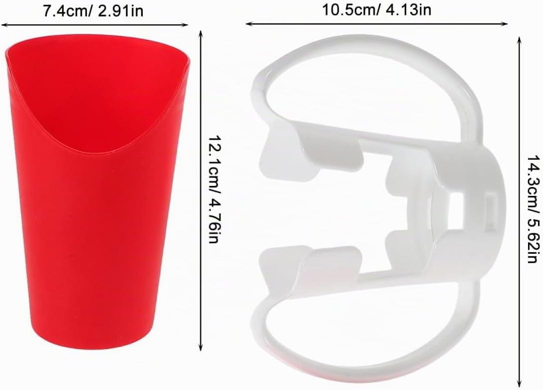 Gobelet à découpe nasale avec poignées — Tasse adaptative pour troubles de la déglutition
