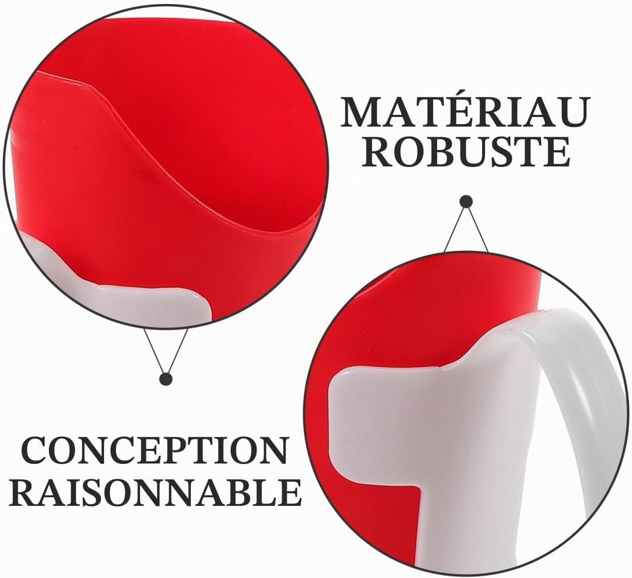 Gobelet à découpe nasale avec poignées — Tasse adaptative pour troubles de la déglutition