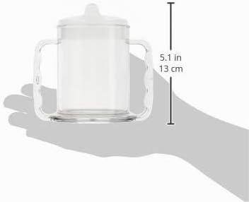Mug à deux anses avec couvercle — Boire sans trembler pour Parkinson, arthrose et seniors
