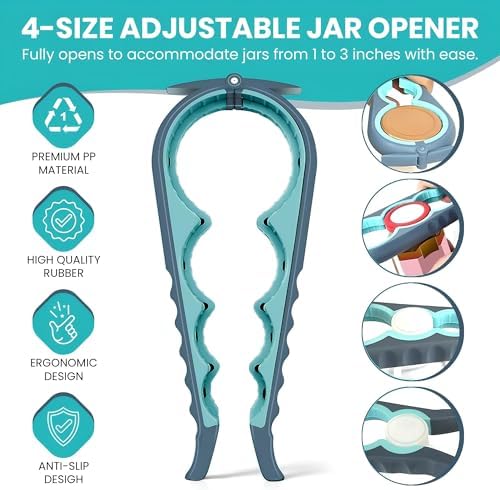 Ouvre-bocal multifonction 5-en-1 – Ouvrir tous les pots sans forcer avec arthrose et mains fragiles