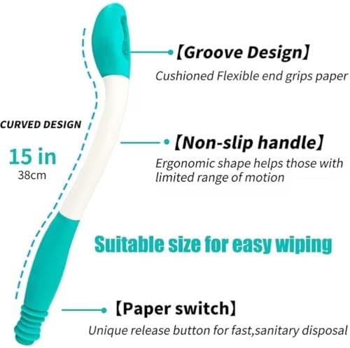 Pince de toilette a longue portee – Aide a l&rsquo;hygiene intime pour personnes a mobilite reduite