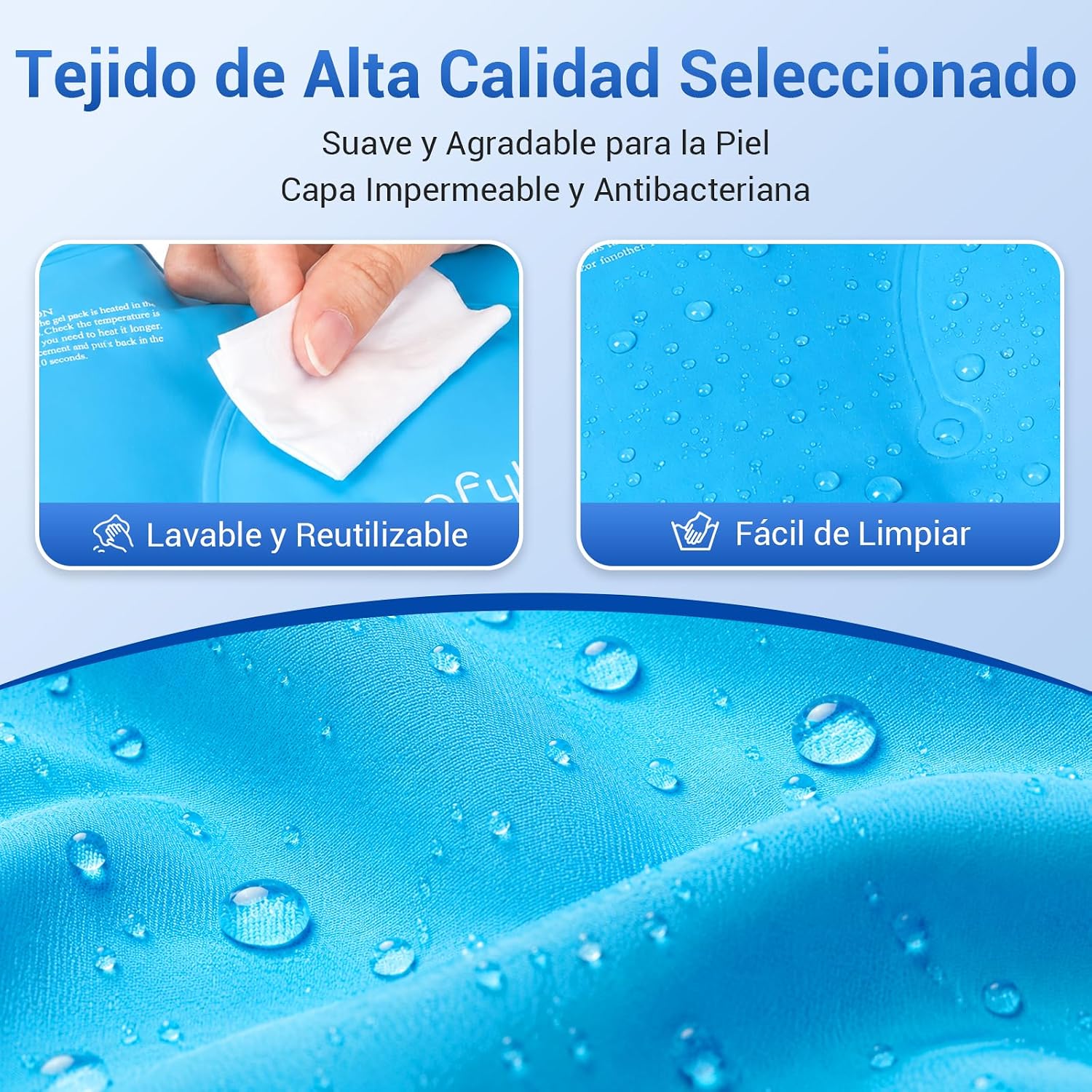 Poche de gel chaud/froid pour genou — Soulagement arthrose, douleurs articulaires et recuperation post-operatorie
