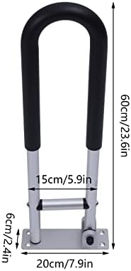 Asidero mural plegable 60cm para WC – Ayuda para levantarse 90° 120kg