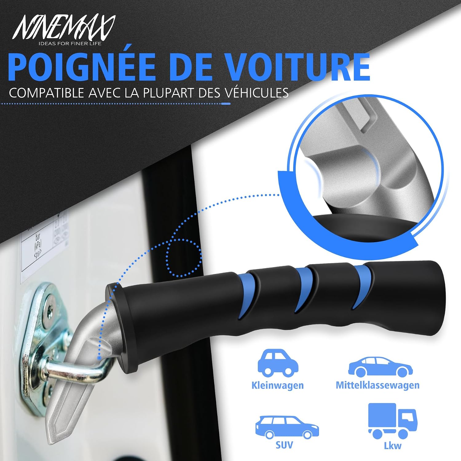 Car Door Handle for Elderly and Disabled — Mobility Aid for Getting In and Out, Supports 180 kg