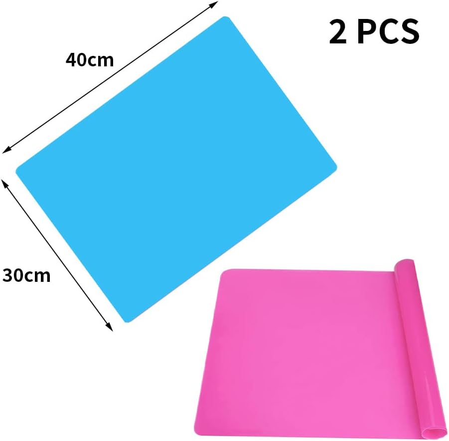 Set da 2 tovagliette in silicone antiscivolo — Resistente al calore per anziani