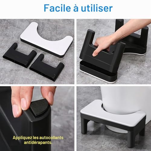 Tabouret de toilette pliant — Soulagement de la constipation pour adultes, enfants et seniors