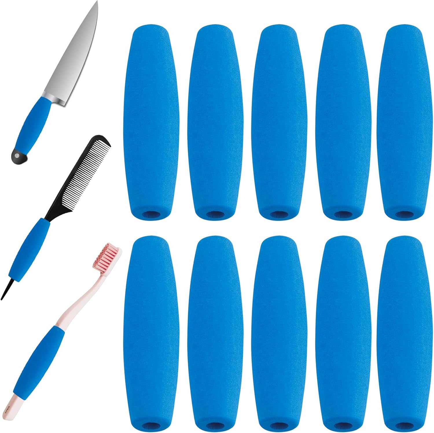 Tubes de mousse ergonomiques pour couverts et stylos — Adieu la perte de prehension