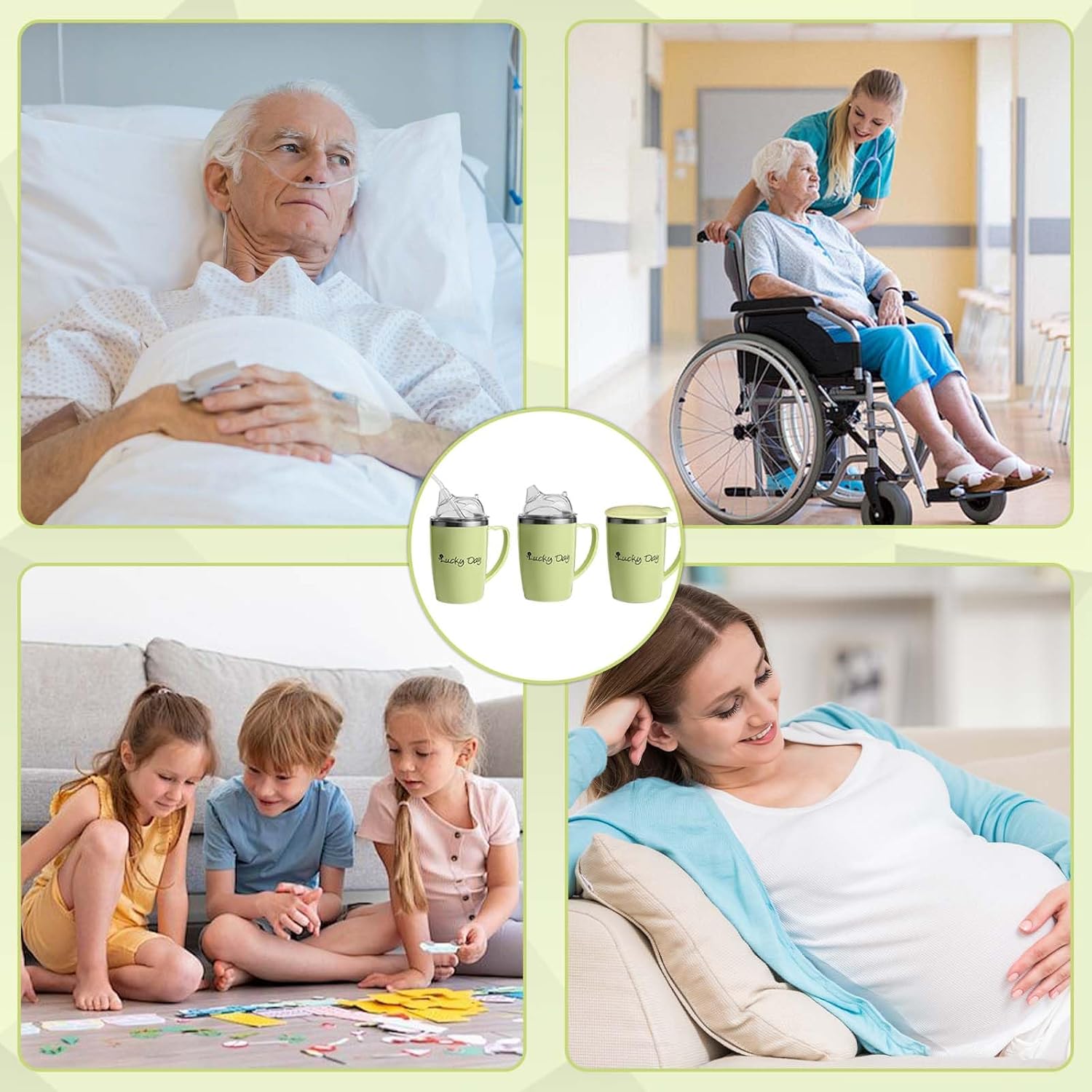 Verre 3 en 1 adapte avec paille et bec verseur — Solution anti-fuite pour seniors, Parkinson et troubles de la deglutition