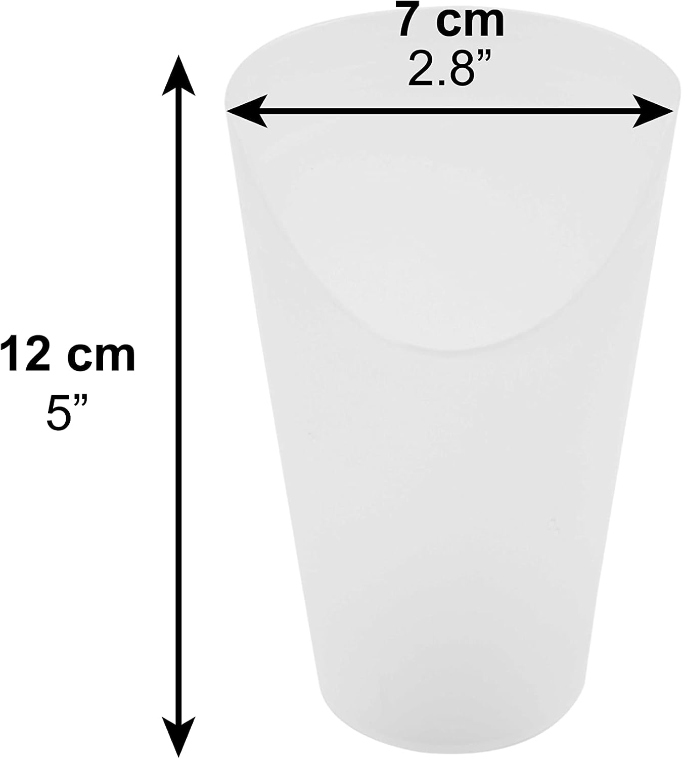 Verre à découpe nasale ergonomique — Boire sans pencher la tête, solution anti-fausse route