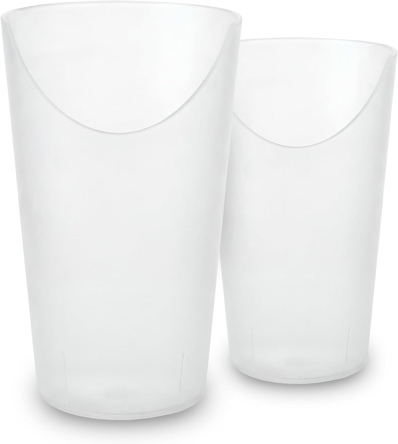 Verre à découpe nasale ergonomique — Boire sans pencher la tête, solution anti-fausse route